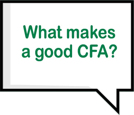 What makes a good CFA?