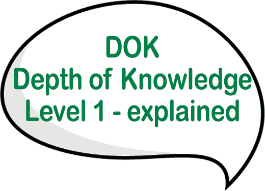 DOK (Depth of Knowledge) Level 1 explained